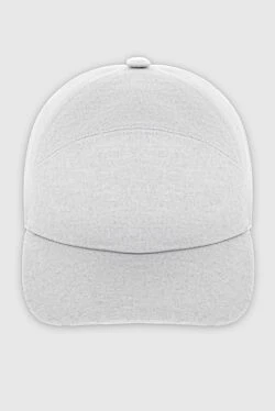 Gray cashmere cap for men