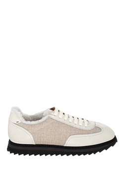 Beige sneakers for men