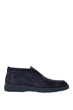 Blue Nubuck Loafers for men