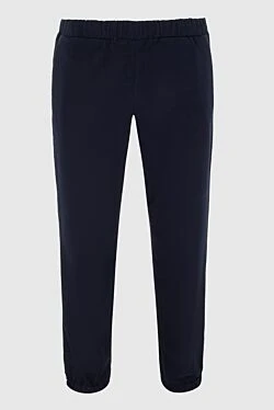 Men's cotton sports trousers, blue