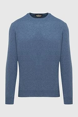 Cashmere jumper blue for men