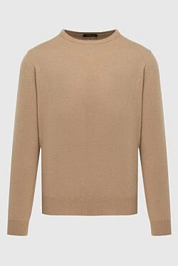 Cashmere jumper brown for men