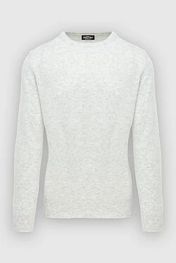 Cashmere jumper white for men