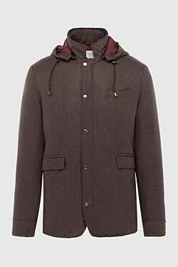 Jacket demi-season from cashmere brown for men