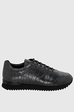 Gray Alligator Sneakers for men