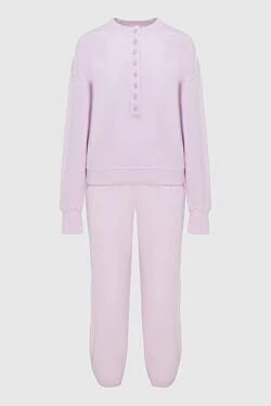 Purple women's cotton walking suit