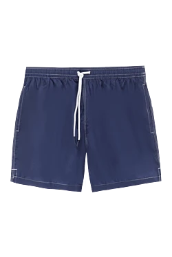 Beach shorts made of polyester blue for men