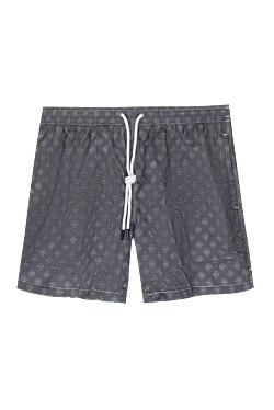 Polyester beach shorts gray for men