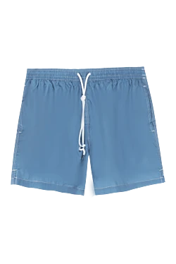 Beach shorts made of polyester blue for men