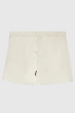 Beach shorts made of polyester white for men