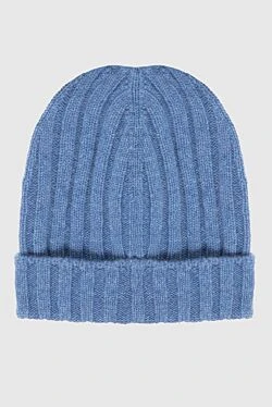 Cashmere hat blue for men