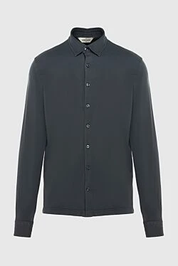 Gray cotton shirt for men