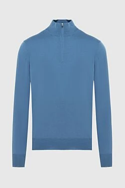 Blue wool troyer for men