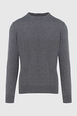 Cashmere jumper gray for men