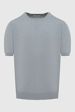 Jumper with short sleeves gray for men