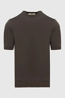 Jumper with short sleeves brown for men