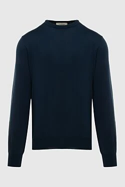 Jumper cotton blue for men