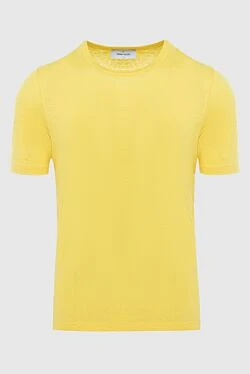 T-shirt linen yellow for men