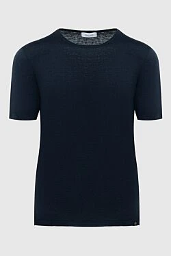 T-shirt linen blue for men