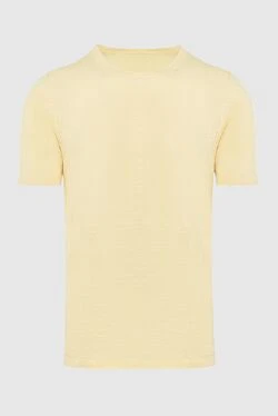 T-shirt linen yellow for men