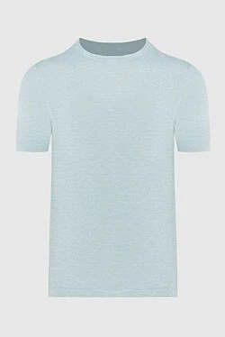 T-shirt linen blue for men