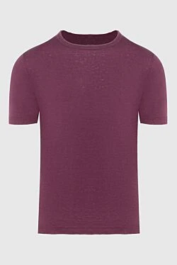 T-shirt linen red for men