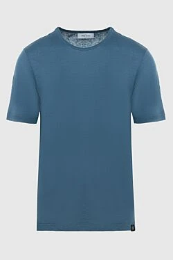 T-shirt linen blue for men