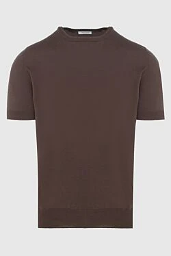 Jumper with short sleeves brown for men