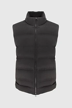 Cashmere vest brown for men