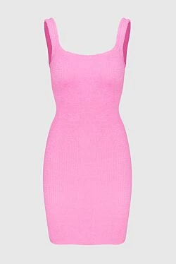 Pink nylon dress for women