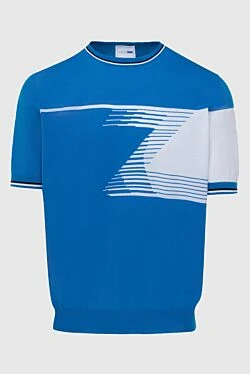 Jumper with short sleeves blue for men