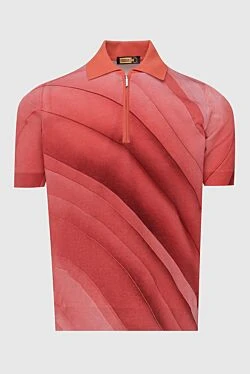 Cotton polo orange for men