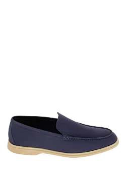 Purple Nubuck Loafers for men