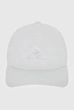 White polyester cap for men