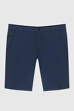 Cotton and elastane shorts blue for men