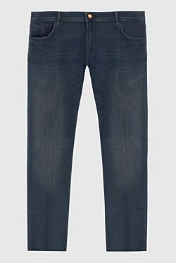 Джинсы из хлопка серые мужские