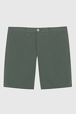 Green men's polyamide and elastane shorts