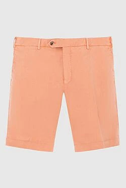 Men's cotton and elastane shorts orange