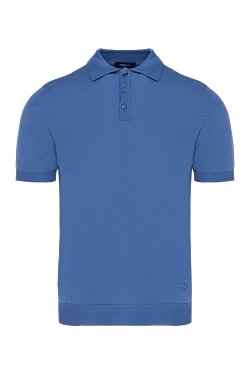 Cotton polo blue