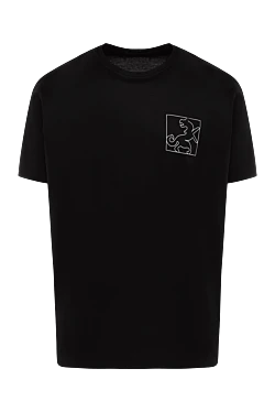 Black cotton T-shirt