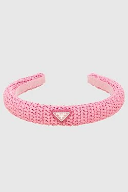 Pink hair band for women