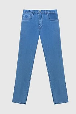 Blue cotton jeans for men