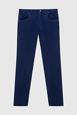 Blue cotton jeans for men