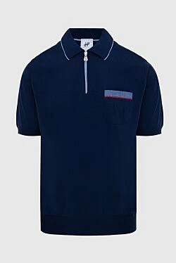 Cotton polo blue for men