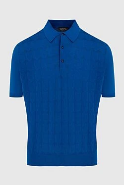 Cotton polo blue for men