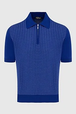 Cotton polo blue for men