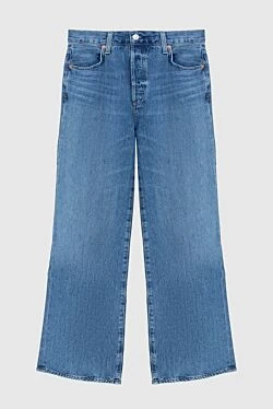 Blue cotton jeans for women