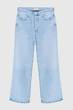 Blue cotton jeans for women