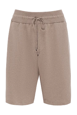 Cotton shorts for men, beige