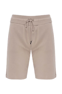 Cotton shorts for men, beige